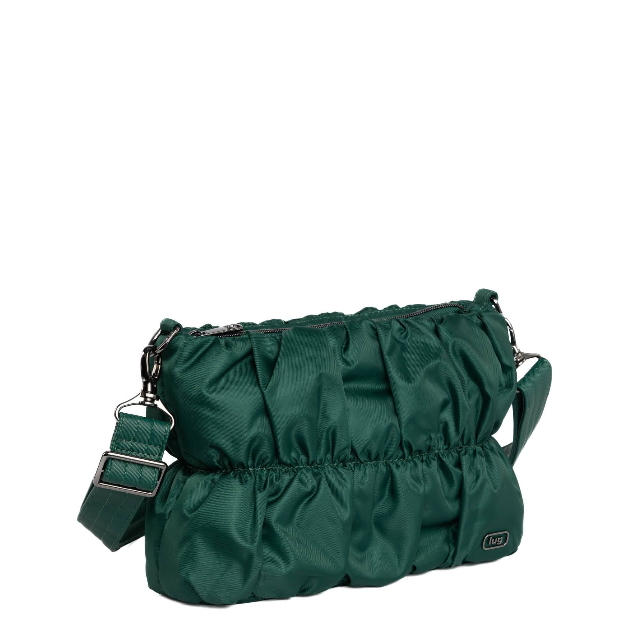 Flounce Ruched Crossbody Bag - WICKEDLY GREEN - Flounce_WickedlyGreen_02